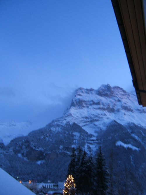 De Eiger, gezien vanuit het hotel