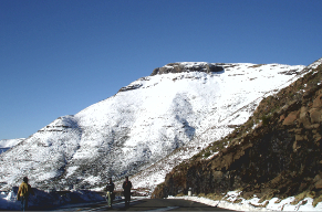 Sneeuw in Lesotho